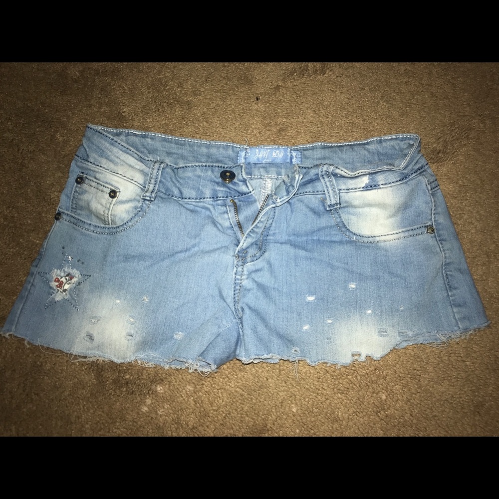 “Dj” blue jean shorts